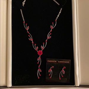 Necklace and earrings set